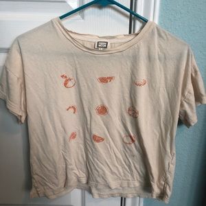 Roolee Orange Graphic Tee